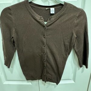 Basic brown button shirt